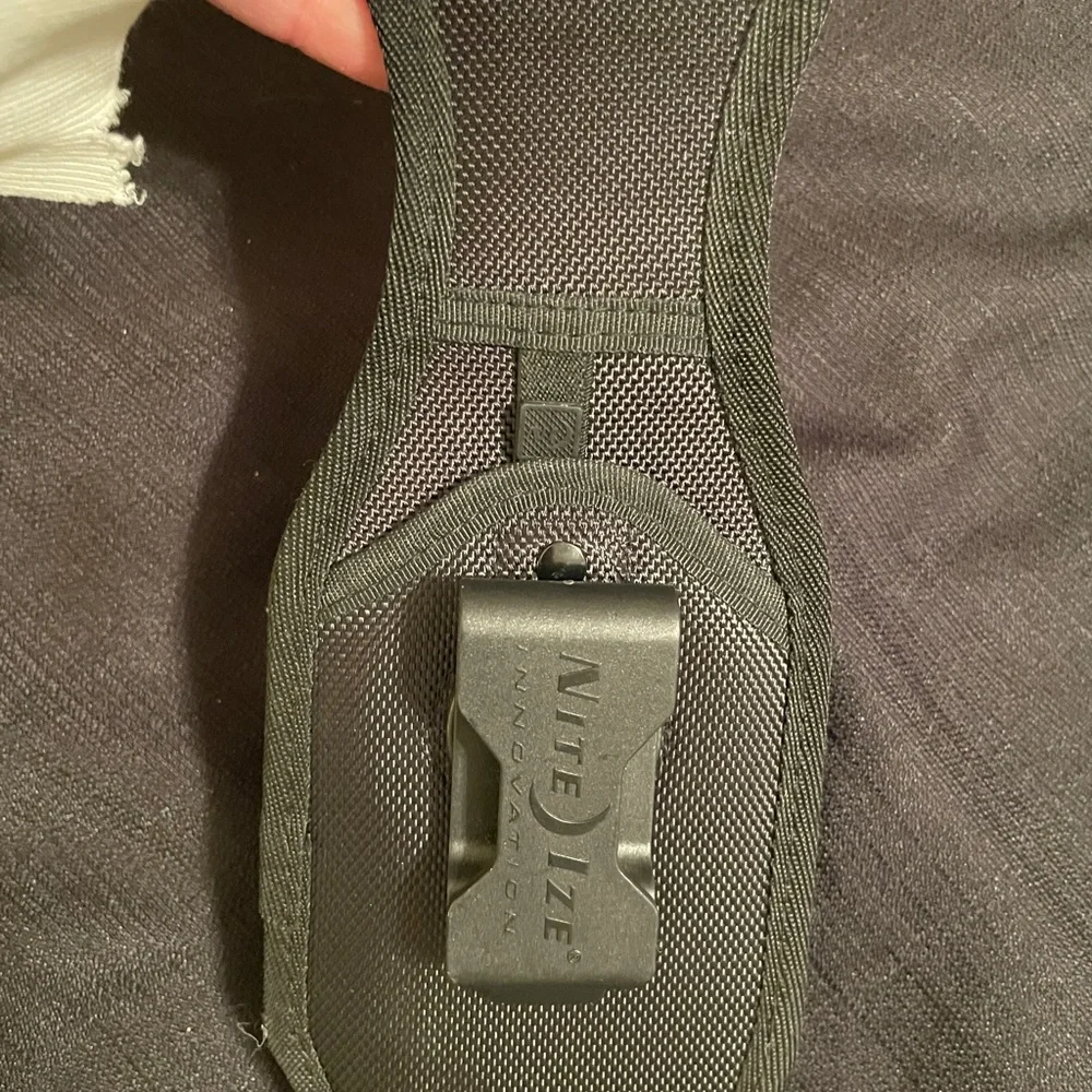 Nite ize case, phone, tool, etc black with clip for belt nwot